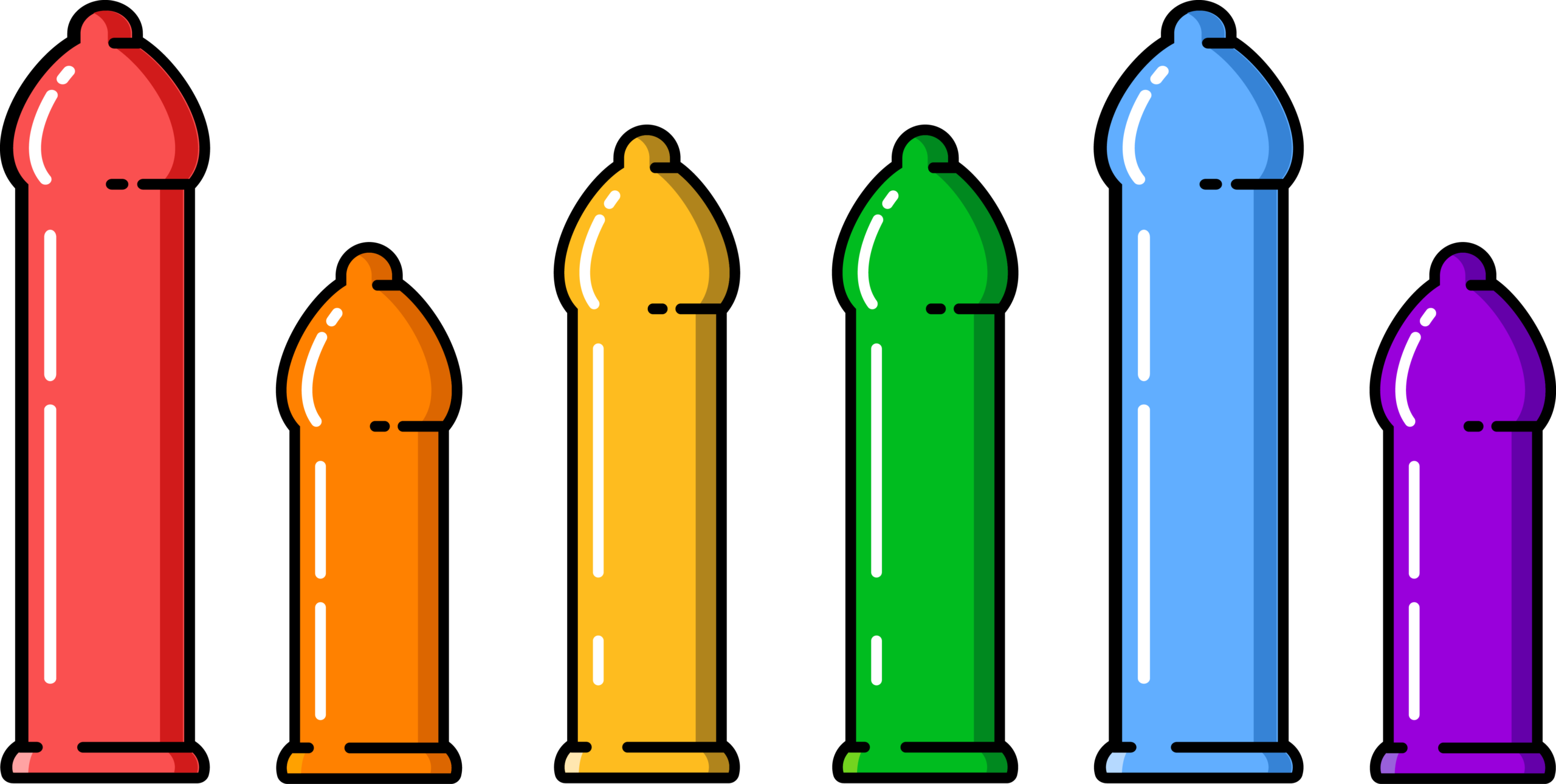 Condoms different sizes